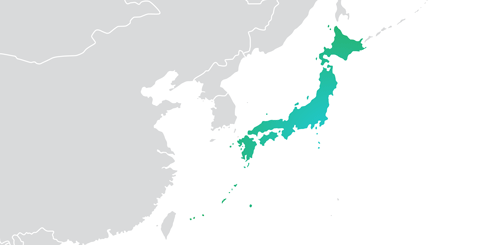Carte équipe commerciale Japon